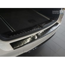 Накладка на задний бампер (черная матовая) BMW X3 F25 FL (2014-)